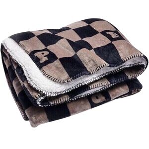 Victoria's Secret Cozy Plush Quilted Plaid Blanket